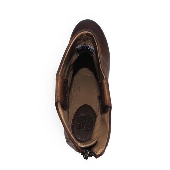 Frye Carson Wedge Ankle Booties Cognac Brown 3470656-COG Women's 7.5M - Picture 9 of 12